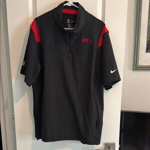 Nike Black and Red Atlanta Falcons Short Sleeve Jacket
